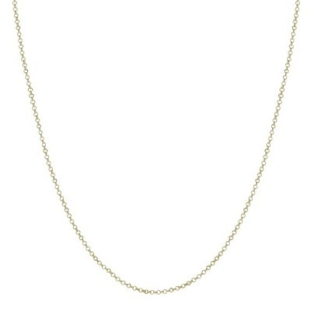Gold plated over Sterling Silver Rolo chain 16”  18" 20"  inches